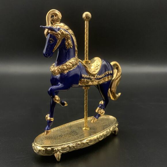 Vintage 1996 Franklin Mint Carousel Horse Figurine - Picture 8 of 16